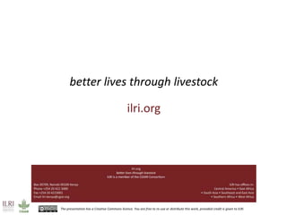 Livestock in the horn of Africa: An opportunity in waiting 