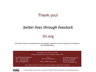 Livestock and resilient future food systems: Developing countries and global perspectives