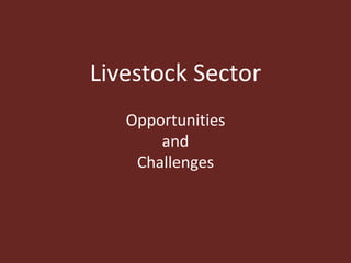 Livestock and resilient future food systems: Developing countries and global perspectives