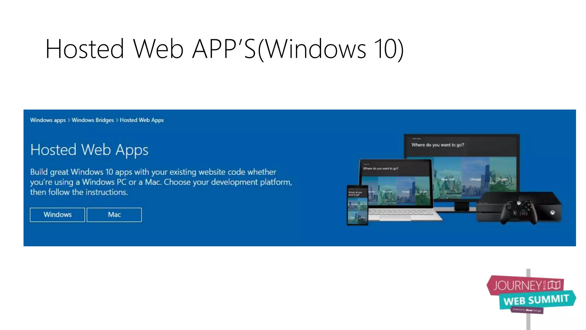 Hosted Web APP’S(Windows 10)
 