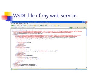 WSDL file of my web service
 
