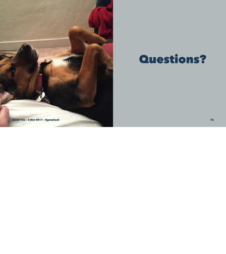 Questions?
SCaLE 15x – 5 Mar 2017 – @genehack 76
 