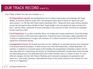 JWT: 100 Things to Watch in 2013