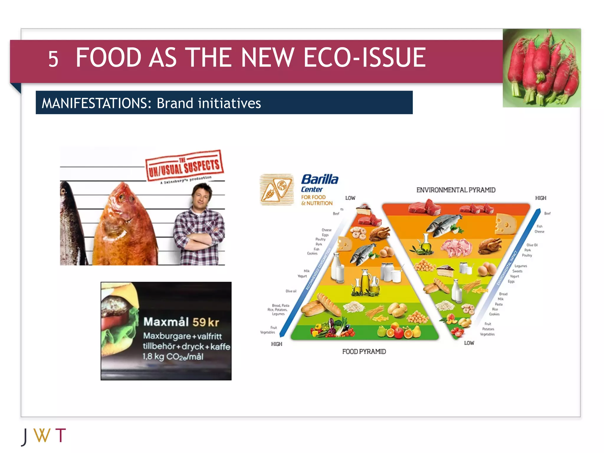5    FOOD AS THE NEW ECO-ISSUE
MANIFESTATIONS: Brand initiatives
 