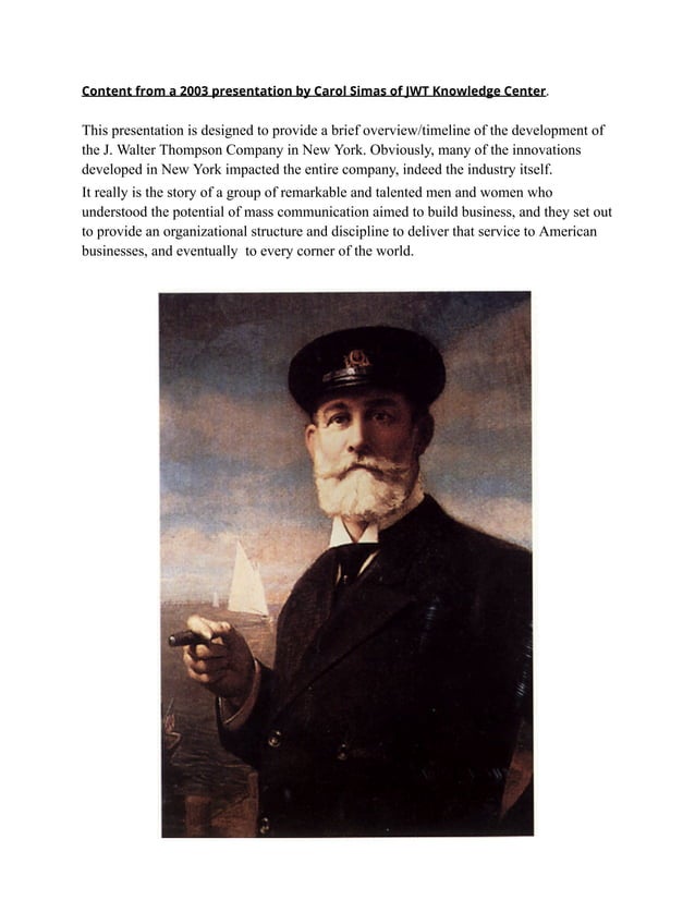 History of JWT by The Knowledge Center.pdf