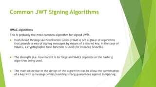 Jwt Encryption Algorithms Introduction to JWT and How to integrate with Spring Security | PDF