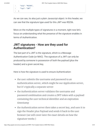 Jwt the complete guide to json web tokens | PDF