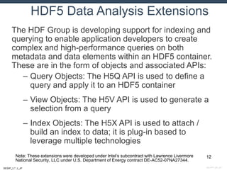 Indexing HDF5: A Survey | PPTX