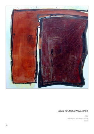 12
Song for Alpha Waves # 08
2002
Techniques mixtes sur toiles
80x80
 