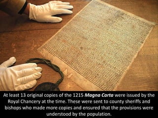 The Church in England played a central role in drafting Magna Carta,
initiating the negotiations between the Barons and th...
