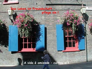 Das Leben ist Freundschaft –
pflege sie !
A vida é amizade – cultive-a !
 