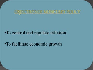 Impact of monetary policy on indian economic growth | PPTX