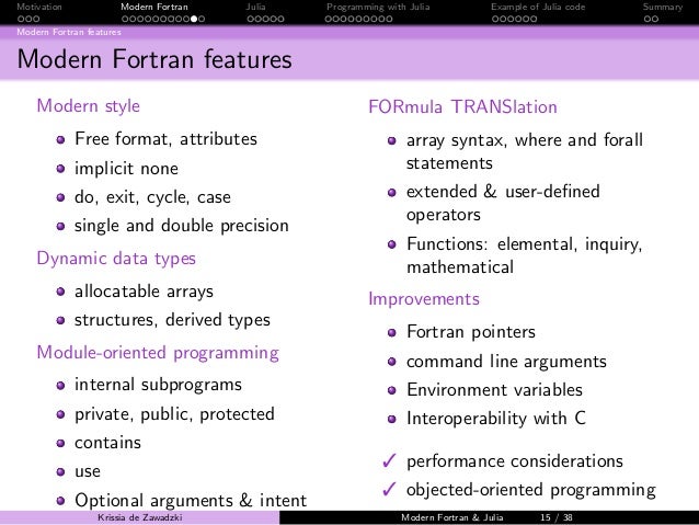 Seminar Fortran And Julia