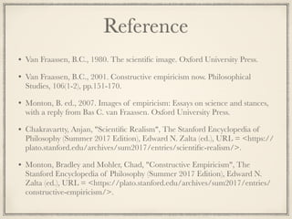 Scientific Realism and Scientific Anti-Realism (2017) | PDF