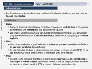 Jyoc java-cap19 tad (tipos abstractos de datos) | PDF