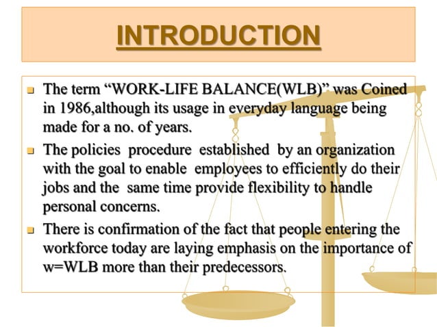 Work-Life Balance ppt | PPT