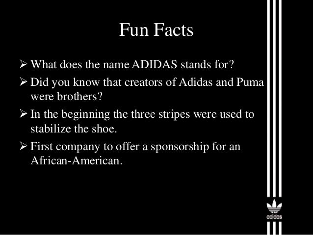 adidas company background information