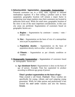 An undifferentiated marketing strategy that targets at all customers in the total market necessarily reduces customers’ preferences to the smallest common basis. Segmentations provide information about smaller units in the total market that share particular needs. Only the identification of these needs enables a planned development of new or improved products that better meet the wishes of these customer groups. If a product meets and exceeds a customer’s expectations by adding superior value, the customers normally is willing to pay a higher price for that product. Thus, profit margins and profitability of the innovating organizations increase. 