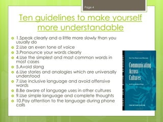 Book review on Communicating across cultures | PPT