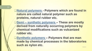 PRESENTATION ON POLYMERS | PPTX