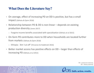 Production Diversity and Market Access for Predicting Animal-source Food Consumption