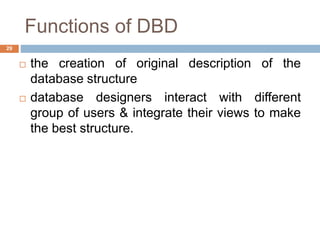INTRODUCTION TO DATABASE | PPTX