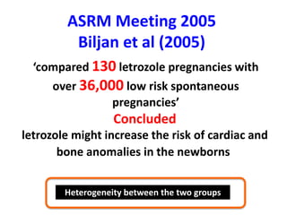 Safety of letrozole Dr. Jyoti Agarwal | PPTX