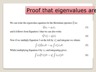 Proof that eigenvalues are
 