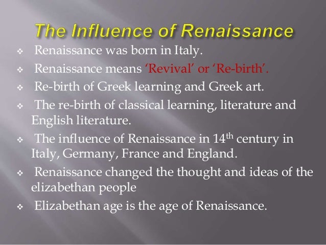 renaissance literature
