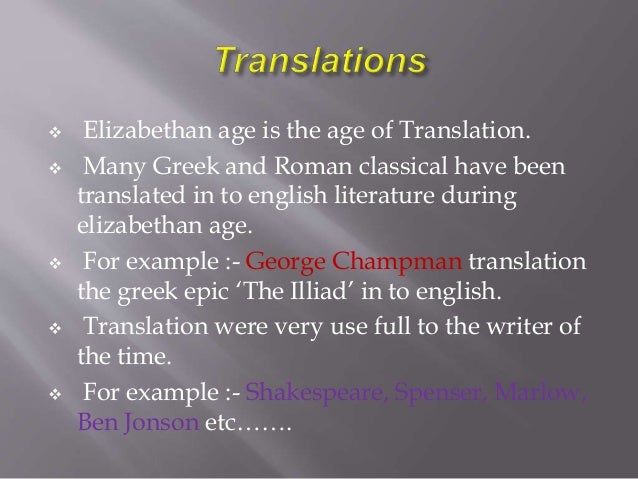Characteristic Of Renaissance Literature
