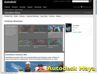 Autodesk Maya
Wednesday, December 21, 2011
 