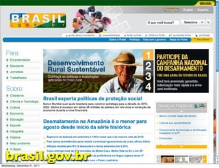 brasil.gov.br
Wednesday, December 21, 2011
 