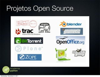Projetos Open Source




Wednesday, December 21, 2011
 