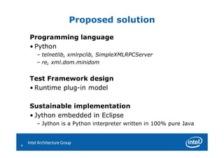 Jython for embedded software validation | PDF