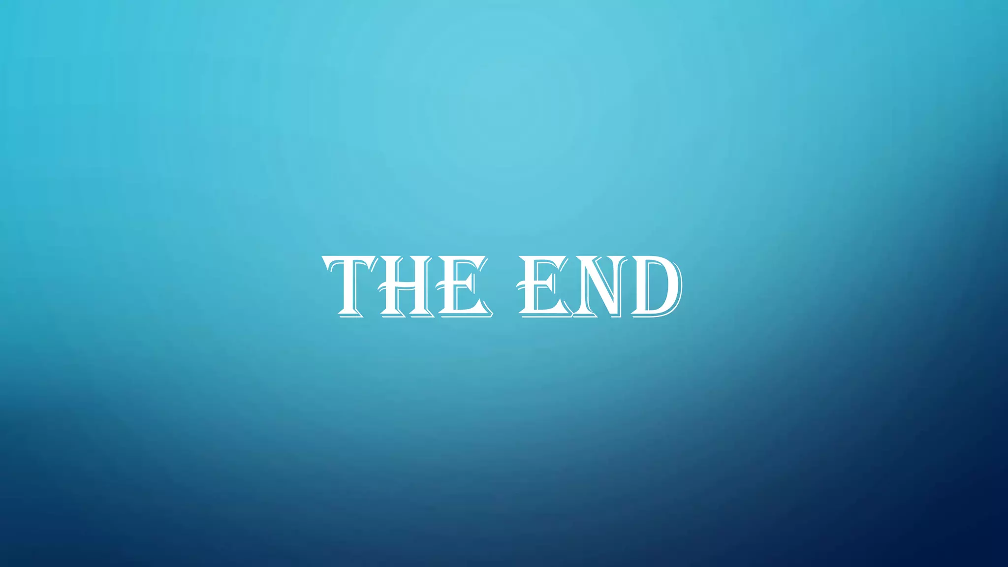 THE END
 