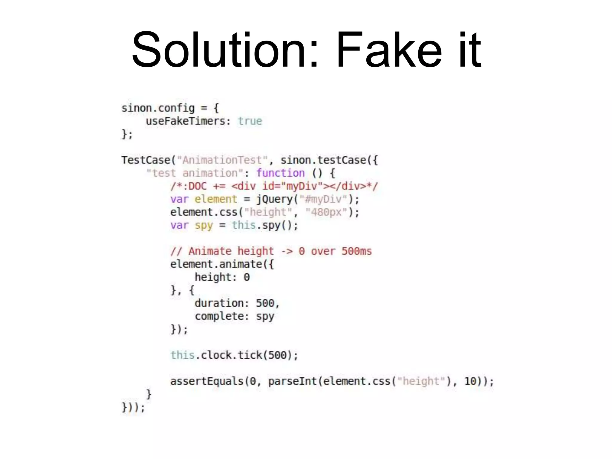 Test postMessage separatelyStubs and Mocks