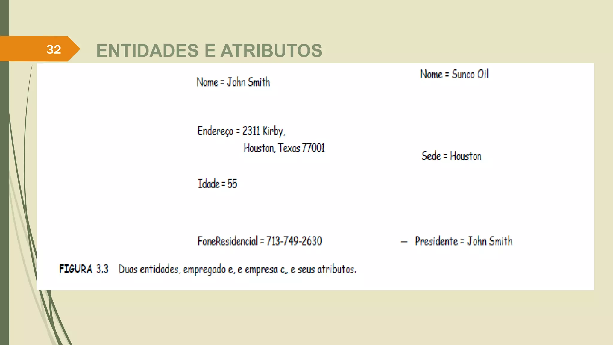 32 ENTIDADES E ATRIBUTOS 
 