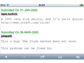 JZlib and an aged fixed bug in java7