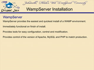 Installing WampServer