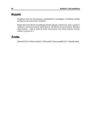 Język C++. Standardy kodowania. 101 zasad, wytycznych i zalecanych ...