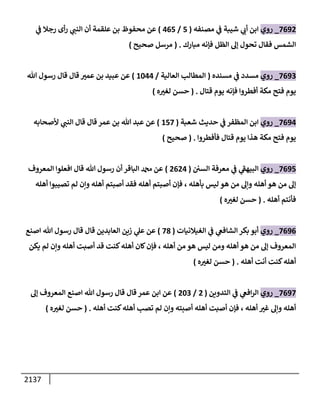 الكامل في السنن - السنة النبوية كلها مع الحكم علي جميع الأحاديث - الإصدار السادس - الجزء الثاني ( 2 / 10 )
