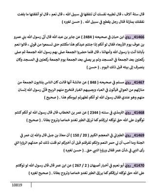 الكامل في السنن - السنة النبوية كلها مع الحكم علي جميع الأحاديث - الإصدار السادس - الجزء السابع ( 7 / 10 )