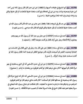 الكامل في السنن - السنة النبوية كلها مع الحكم علي جميع الأحاديث - الإصدار السادس - الجزء السابع ( 7 / 10 )