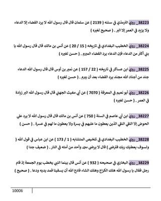 الكامل في السنن - السنة النبوية كلها مع الحكم علي جميع الأحاديث - الإصدار السادس - الجزء السابع ( 7 / 10 )