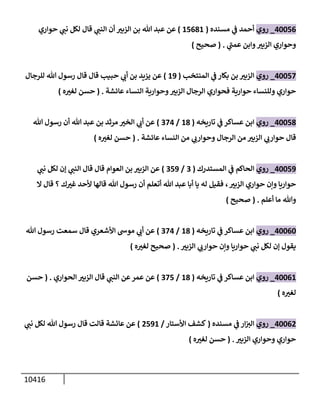 الكامل في السنن - السنة النبوية كلها مع الحكم علي جميع الأحاديث - الإصدار السادس - الجزء السابع ( 7 / 10 )