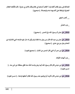 الكامل في تقريب سنن ابن ماجة بحذف الأسانيد مع بيان حكم كل حديث وبيان أن فيه أربعين حديثا ضعيفا فقط وأن ليس فيه حديث متروك ولا مكذوب / النسخة الثانية / 4300 حديث