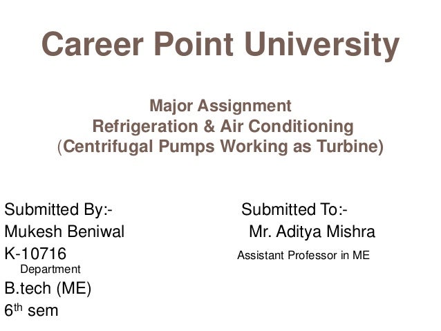 K 10716 mukesh beniwal icentrifugali ipumpsi working as turbine 