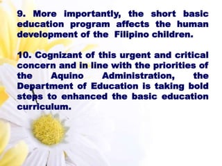 K 12 basic education program | PPTX