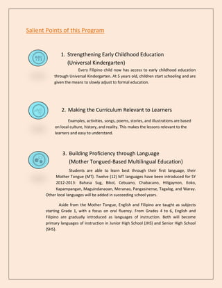 K 12 basic education program | PDF