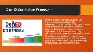 K-12 Curriculum Frameworkzfdvhud figjfvv | PPTX